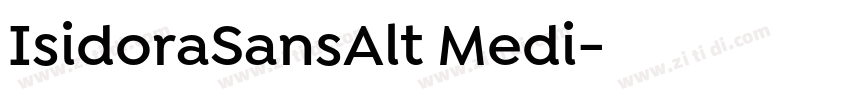 IsidoraSansAlt Medi字体转换